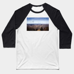 Wind Turbines On The Horizon Baseball T-Shirt